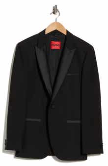 BOSS Colorblock Peak Lapel Stretch Wool Blend Sport Coat