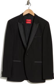 BOSS Colorblock Peak Lapel Stretch Wool Blend Sport Coat