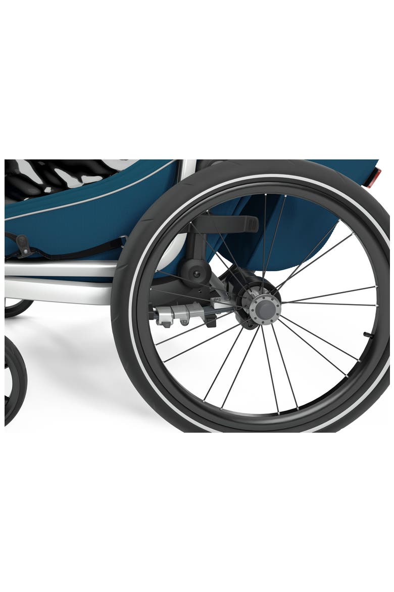 Chariot Cross 1 Multisport Cycle Trailer/Stroller, Alternate, color, MAJOLICA BLUE