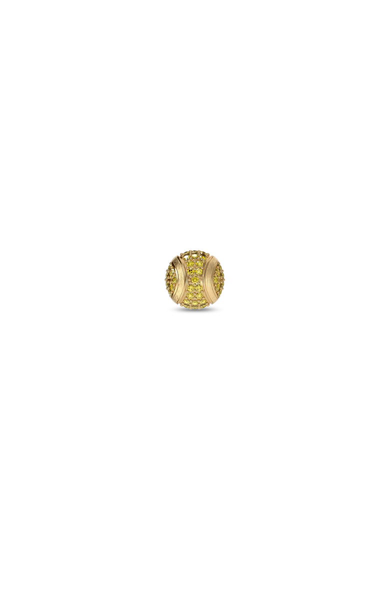 PASCAL The Tennis Ball Stud Earring, Yellow Diamond Pavé, Alternate, color, Gold / Yellow Diamond