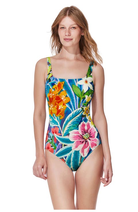 Tropicana Square Neck One Piece