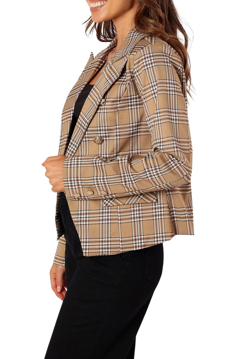 Petal & Pup Michaela Plaid Blazer Jacket, Alternate, color, 