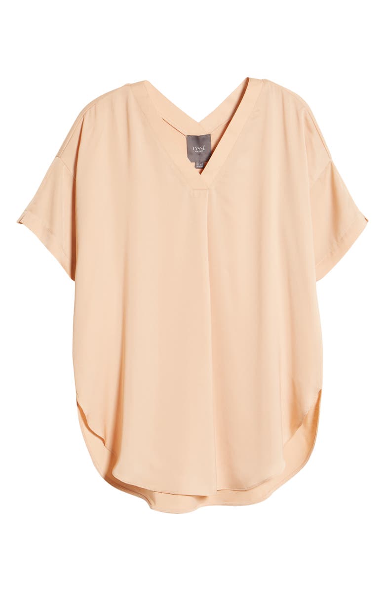 Lysse ́ Stevie V-Neck Satin Top, Alternate, color,