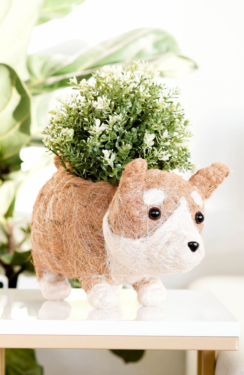 LIKHA Corgi Handwoven Planter, Alternate, color,