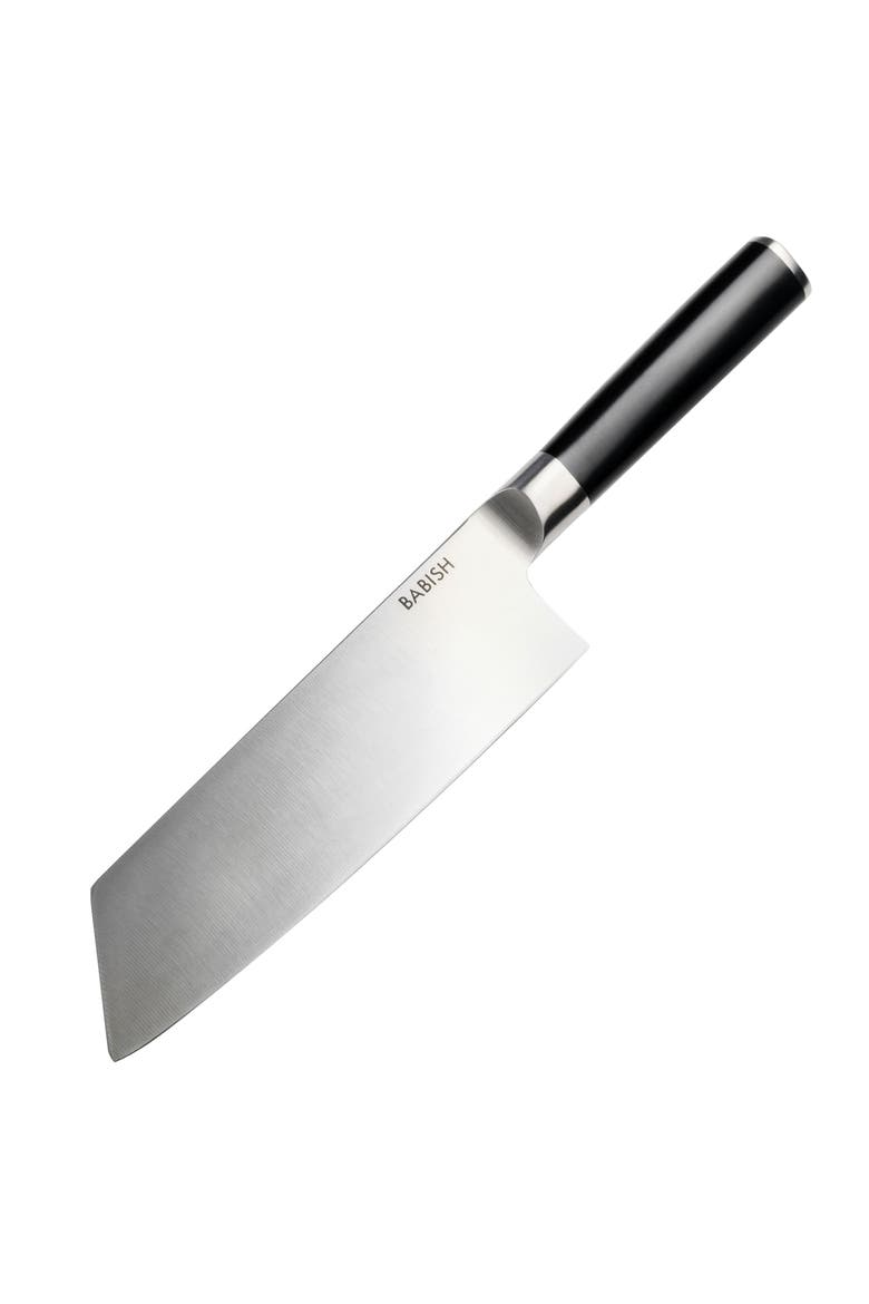 7.5 Inch Stainless Steel Full Tang Clef Knife in Black, Main, color, Black