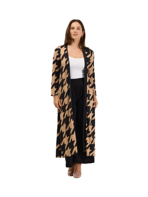 Essential Womens Open Front Soft Stretch Long Cardigan