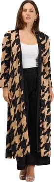 24seven Comfort Apparel Essential Womens Open Front Soft Stretch Long Cardigan