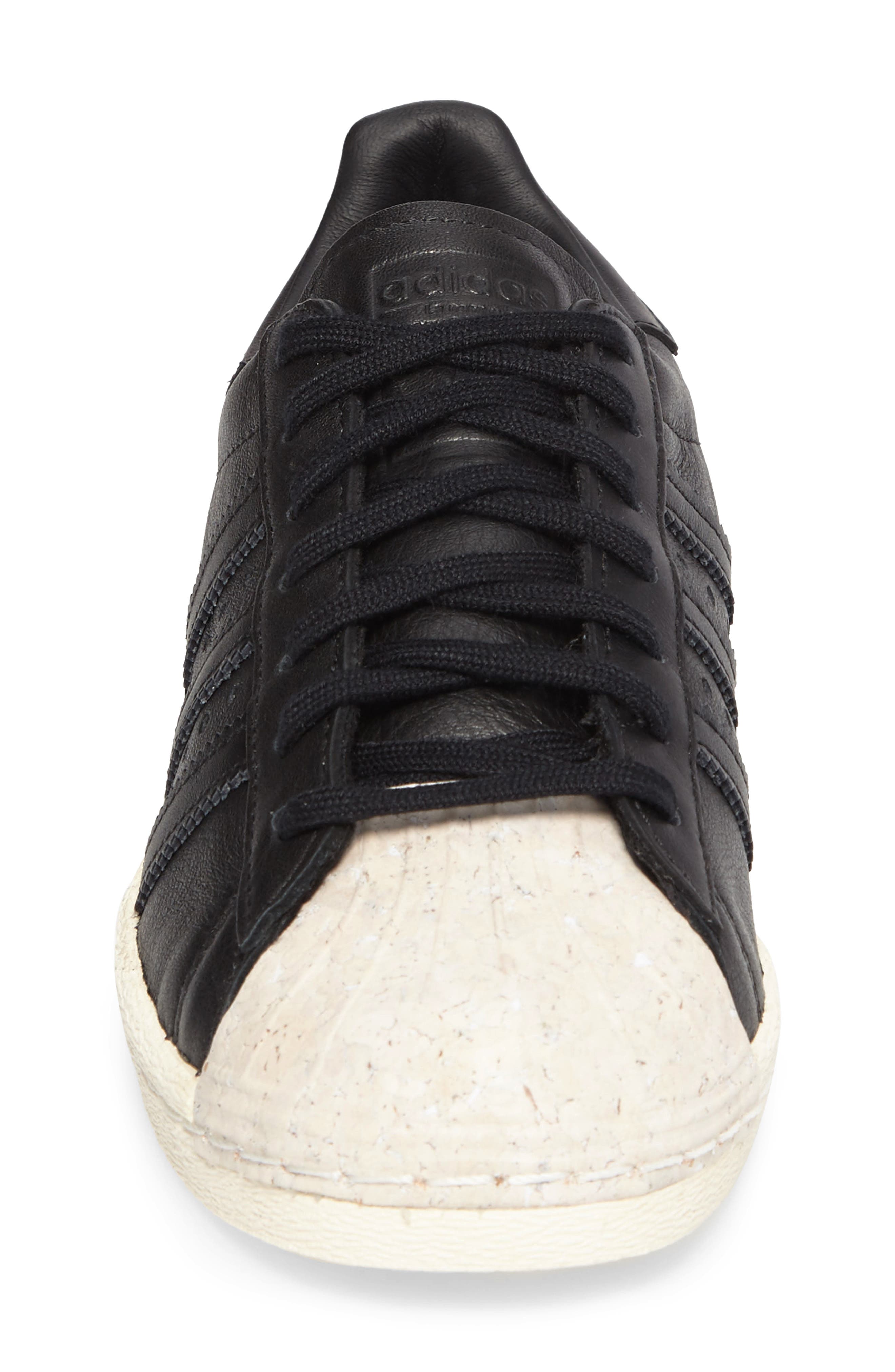 Superstar 80s Sneaker, Alternate, color, CORE BLACK/ CORE BLACK