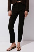 MANGO Crop Straight Leg Pants