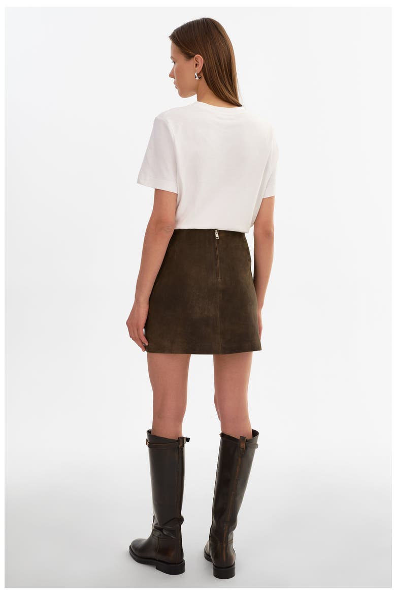 Jorden | Suede Mini Skirt, Alternate, color, Distressed Brown