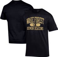 Champion Men's Champion Black Wake Forest Demon Deacons Arch Pill T-Shirt