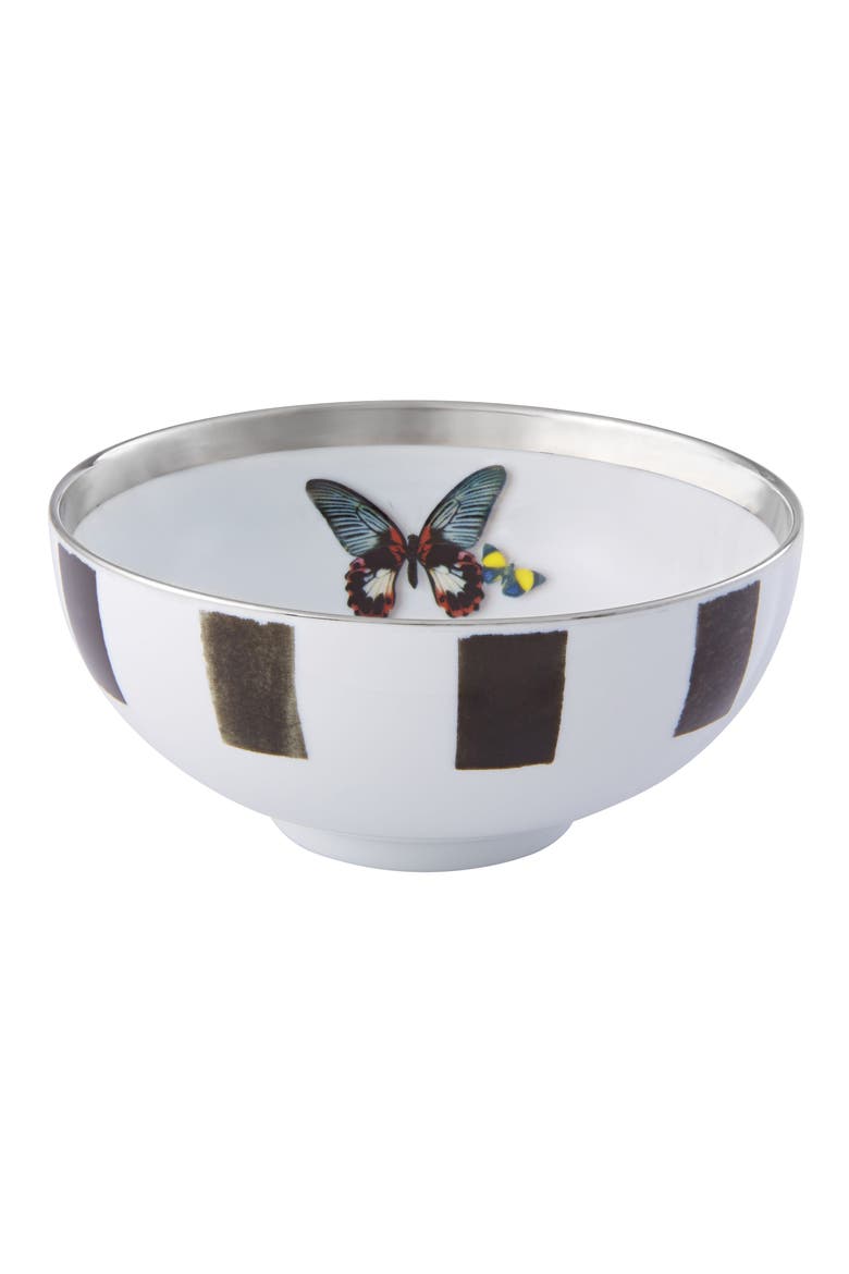 Sol y Sombra Soup Bowl, Main, color, BLACK AND WHITE