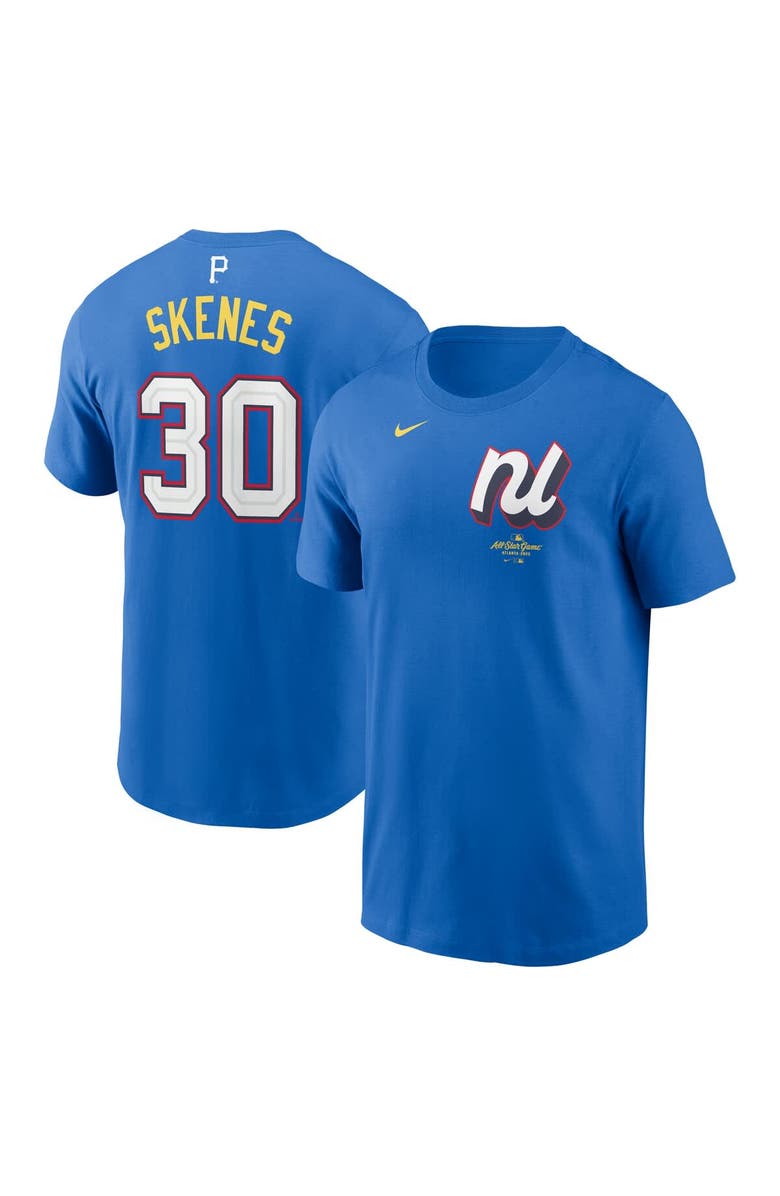 Nike Men's Nike Paul Skenes Blue National League 2025 All-Star Edition Name & Number T-Shirt, Alternate, color, 