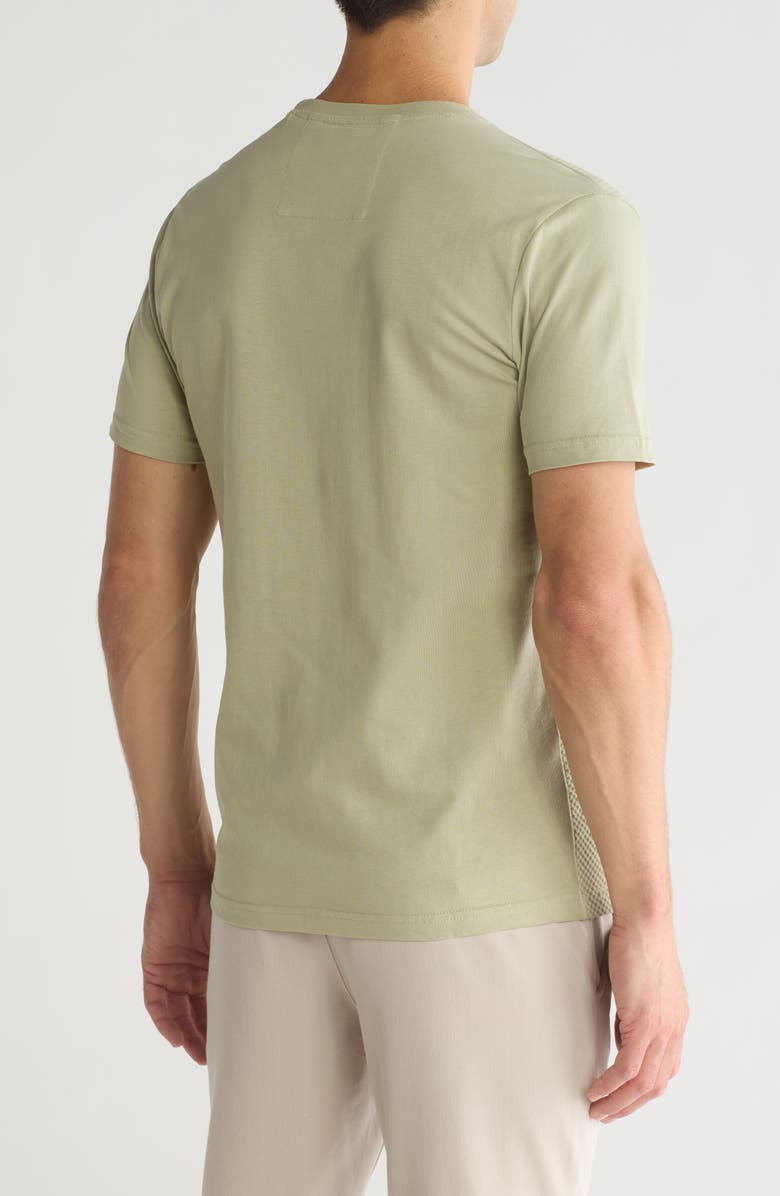 DENIM AND FLOWER Sage Green Texture T-Shirt, Alternate, color, 