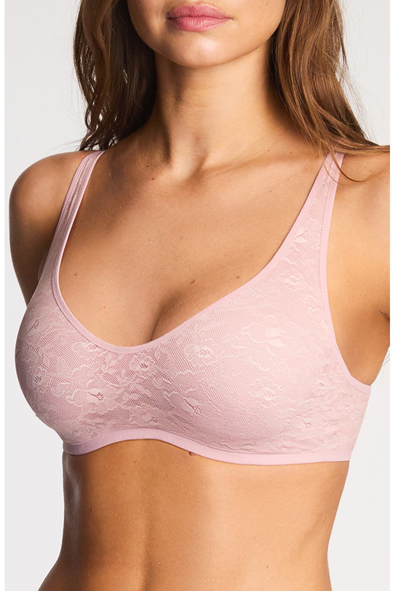 Effortlessly Lace Underwire Bra, Alternate, color, BLUSH PINK