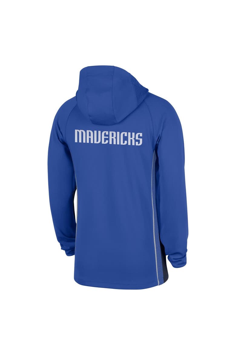 Men's Nike  Royal Dallas Mavericks Authentic On Court Zone Quarter-Zip Dri-FIT Hoodie Jacket, Alternate, color, Royal