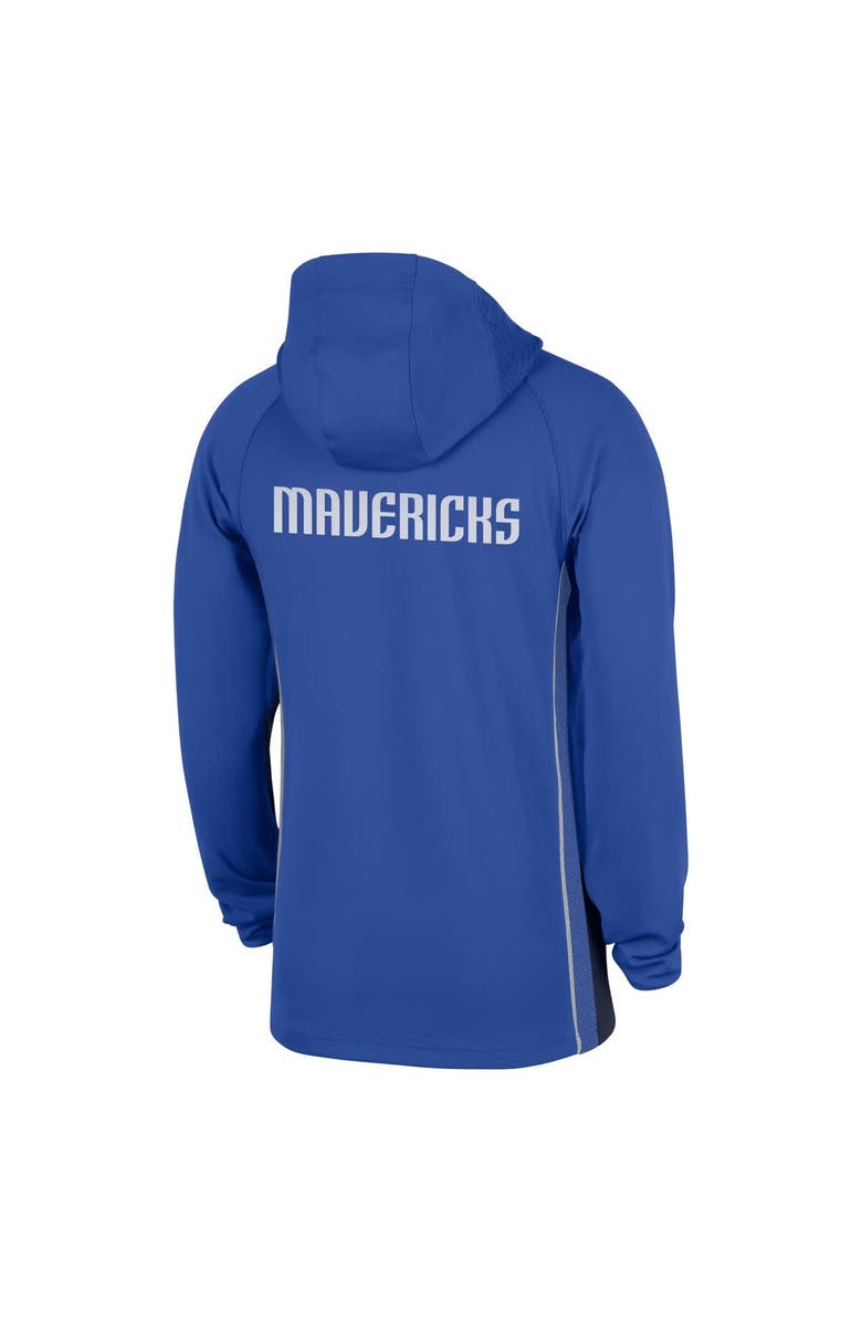Nike Men's Nike Royal Dallas Mavericks Authentic On Court Zone Quarter-Zip Dri-FIT Hoodie Jacket, Alternate, color, Royal
