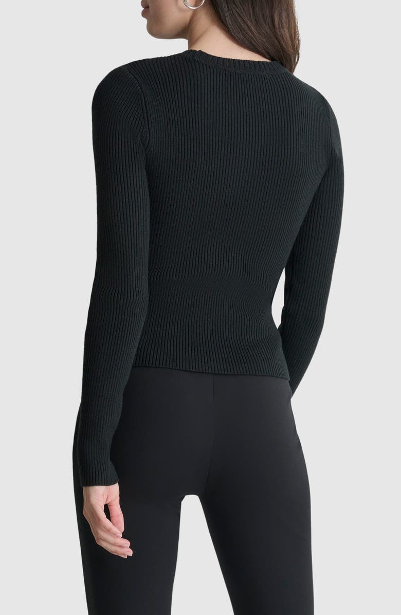 DKNY Asymmetric Zip Detail Sweater, Alternate, color, 