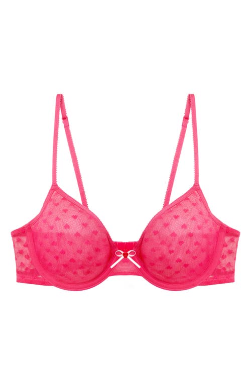 Skarlett Blue Heart Breaker Lace Underwire Bra In Animal Print