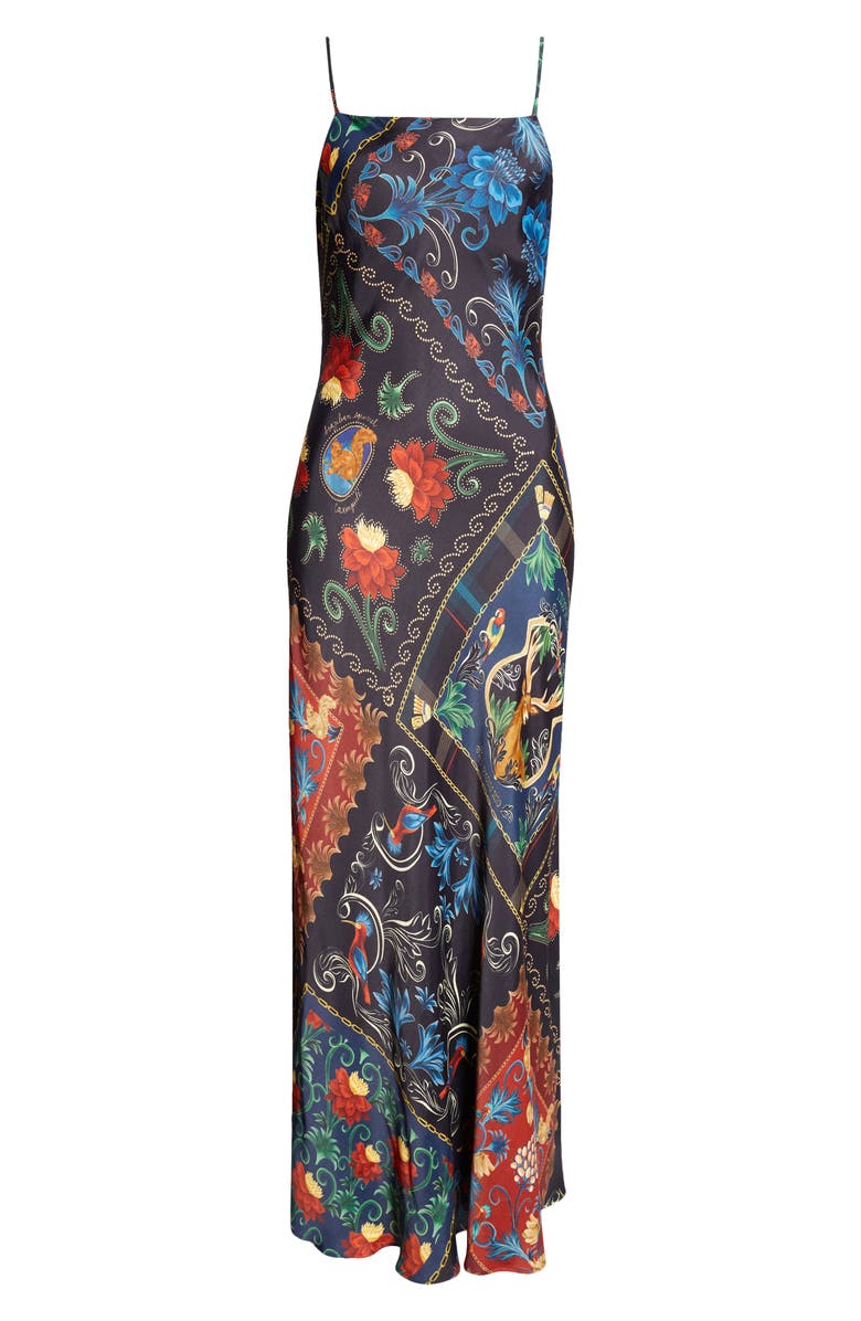 FARM Rio Arabesque Scarves Maxi Slipdress, Alternate, color,