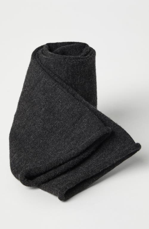 Brunello Cucinelli Cashmere Knit Socks In Lignite Grey