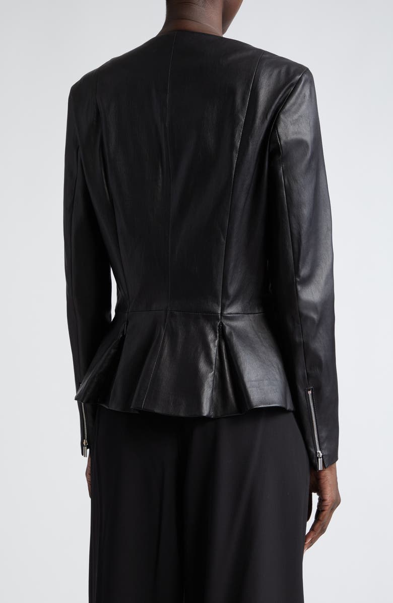 The Row Anasta Lambskin Leather Jacket, Alternate, color, 