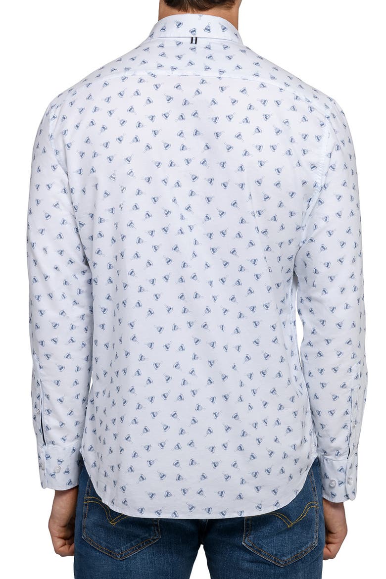Pug Print Oxford Basic, Alternate, color, WHITE