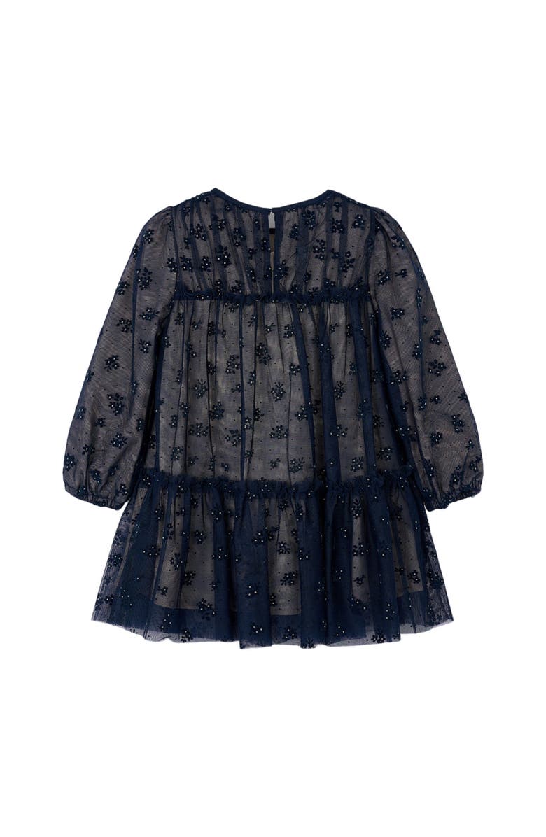 Mayoral Tulle Dress, Alternate, color, Navy