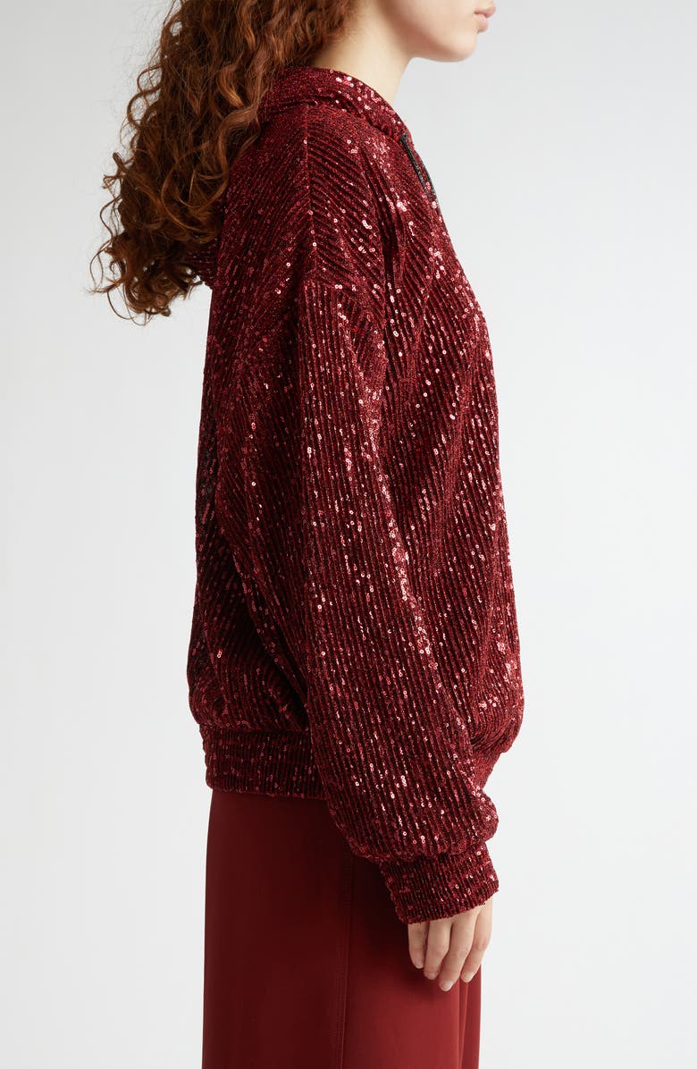 Stine Goya Sequin Oversize Hoodie, Alternate, color,