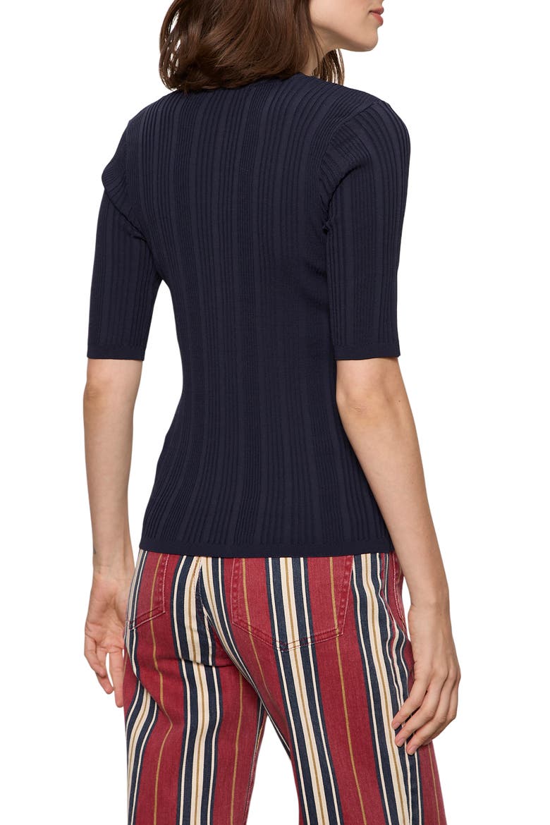 Air Of Ease Rib Top, Alternate, color, NAVY BLUE