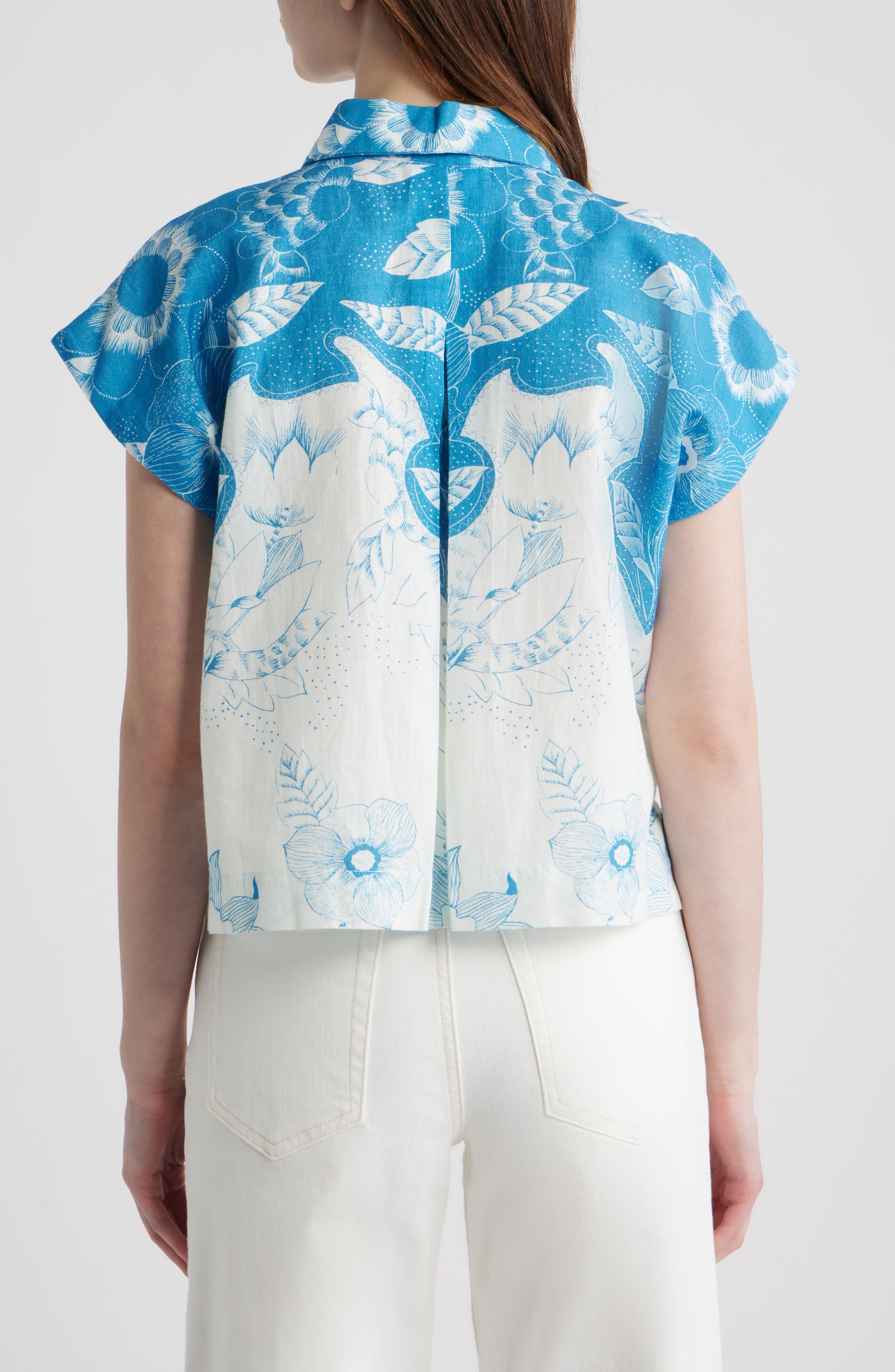 Simone Cotton & Linen Button-Up Shirt - image 2