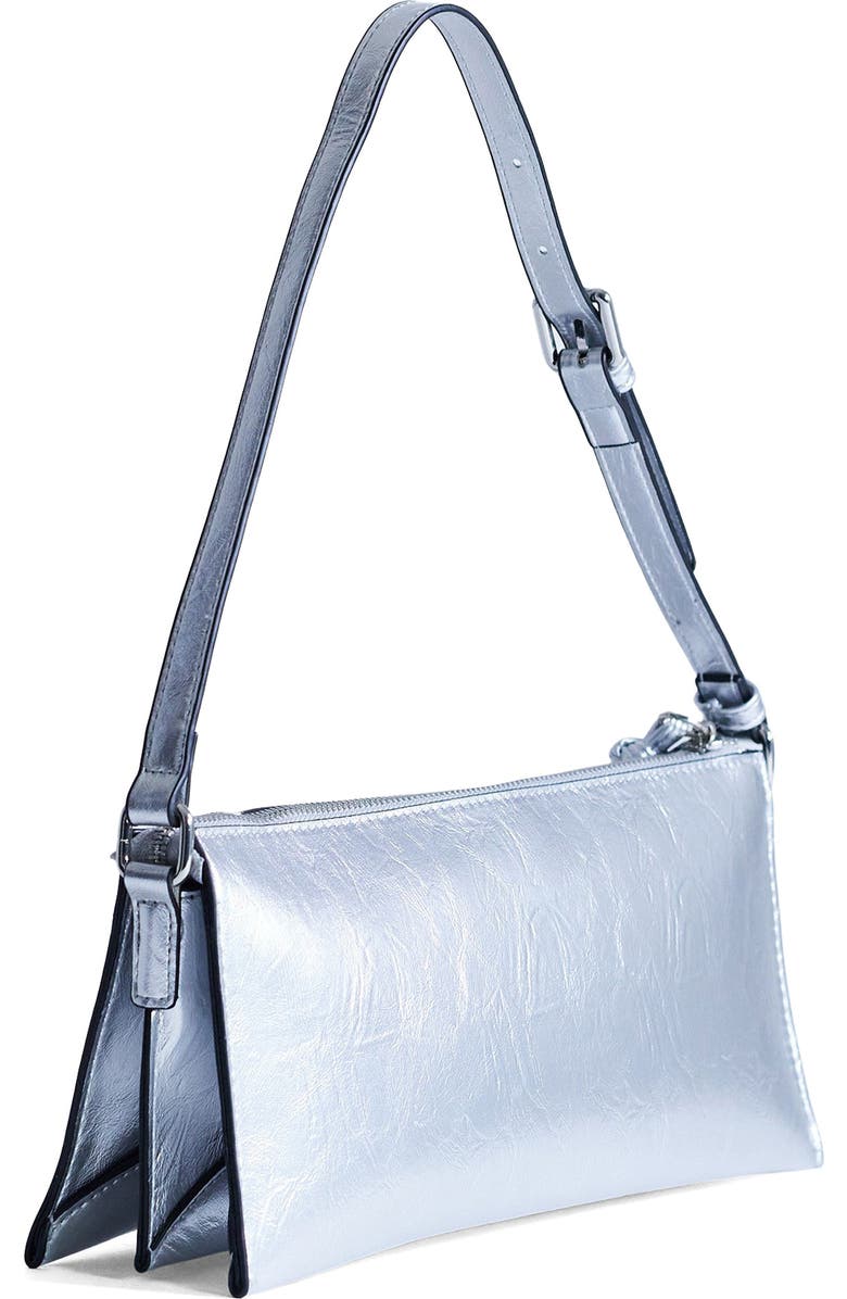 Topshop Simone Metallic Shoulder Bag, Alternate, color,