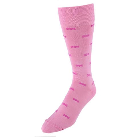 Dapper Bow Tie Novelty Mid Calf Mercerized Cotton Socks (1 Pair)