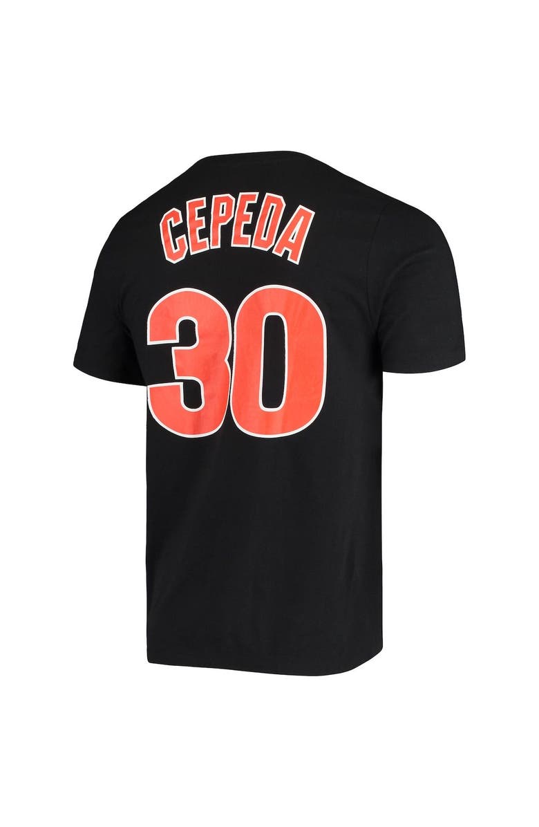Nike Men's Nike Orlando Cepeda Black San Francisco Giants Name & Number T-Shirt, Alternate, color, Black