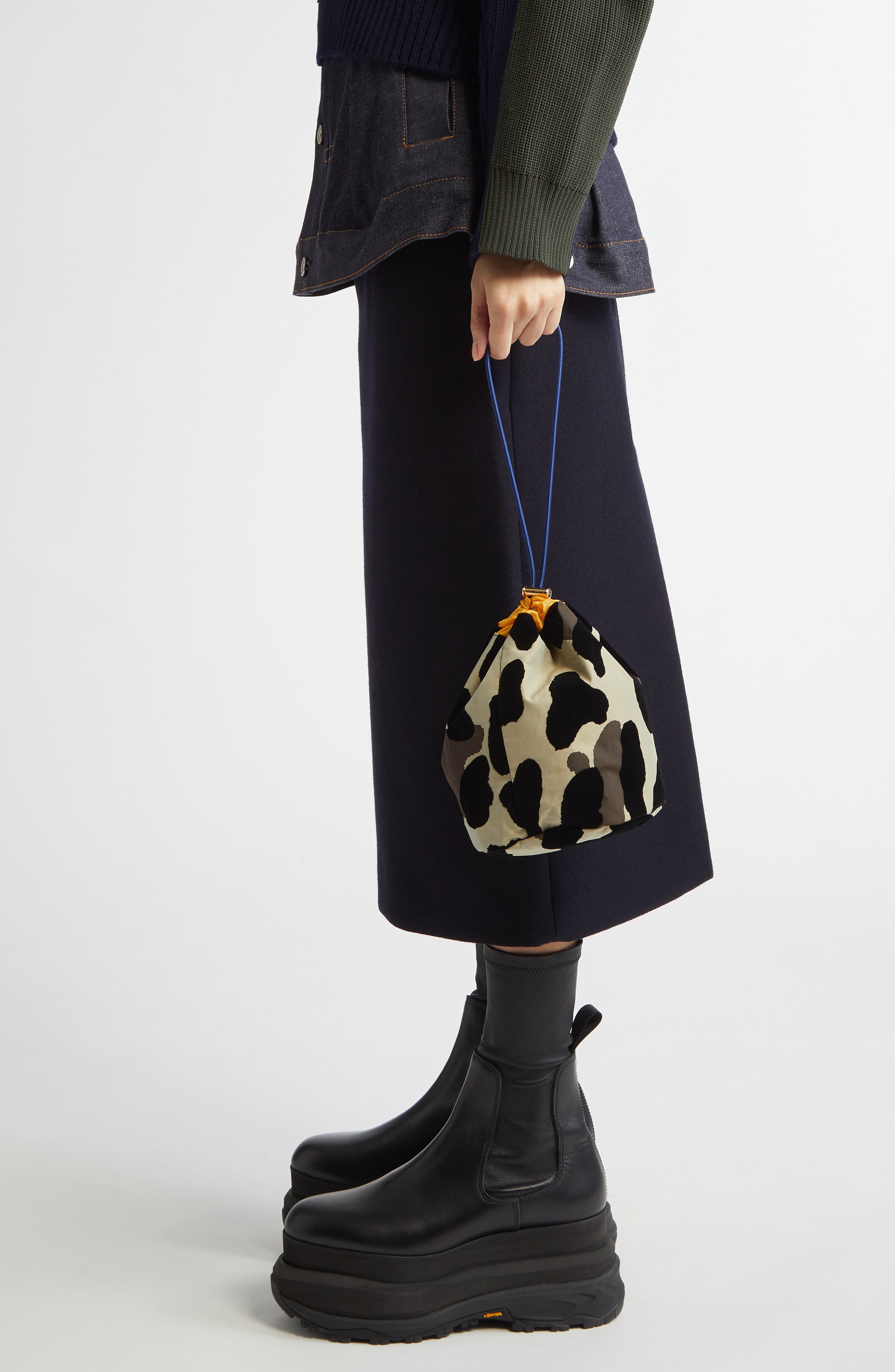 Sacai Zantan Drawstring Bag, Alternate, color, 