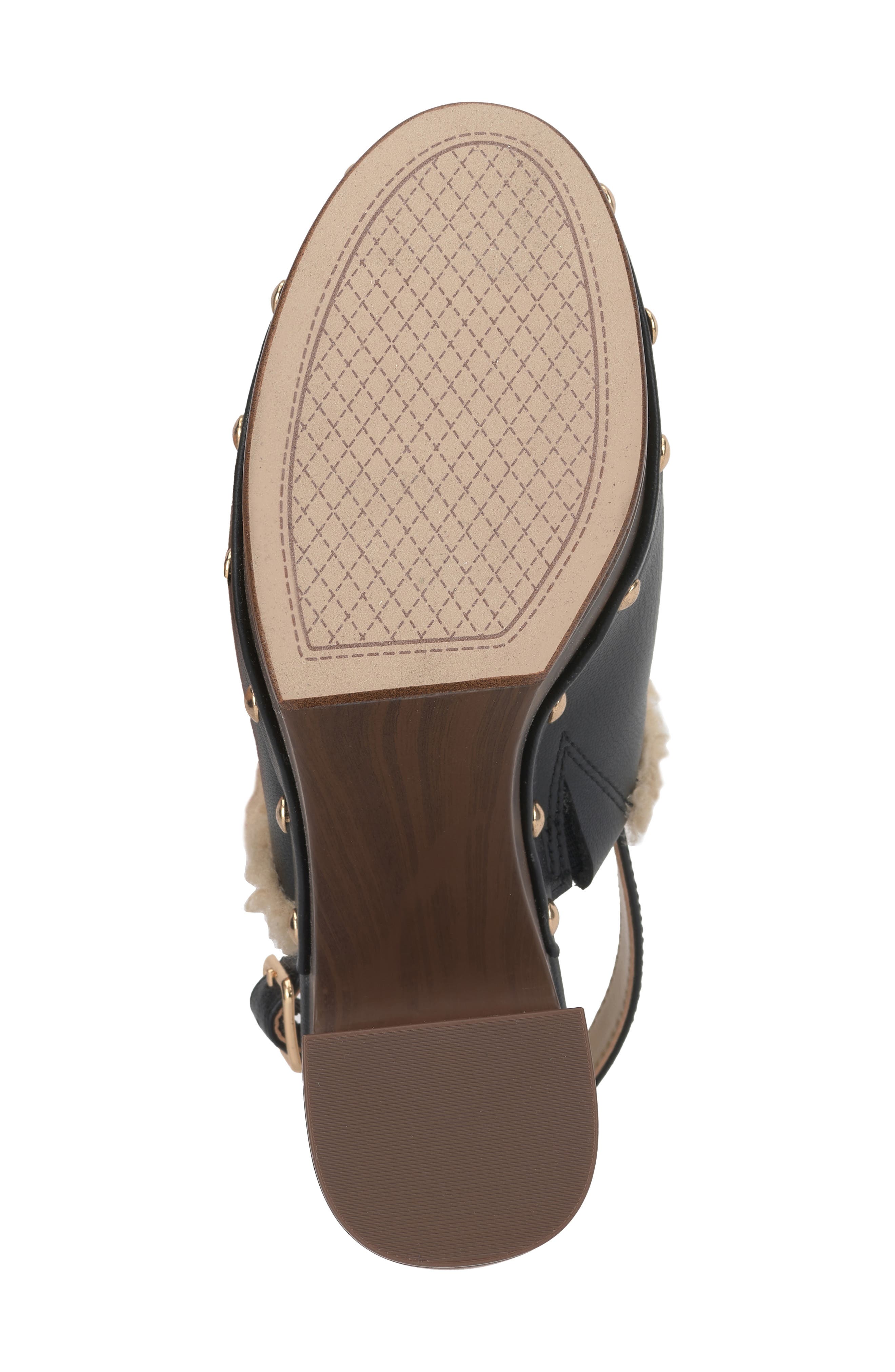 Caze Stud Platform Sandal, Alternate, color, BLACK 04