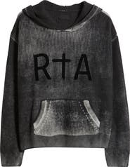 RtA Jasper Washed Relaxed Fit Hoodie