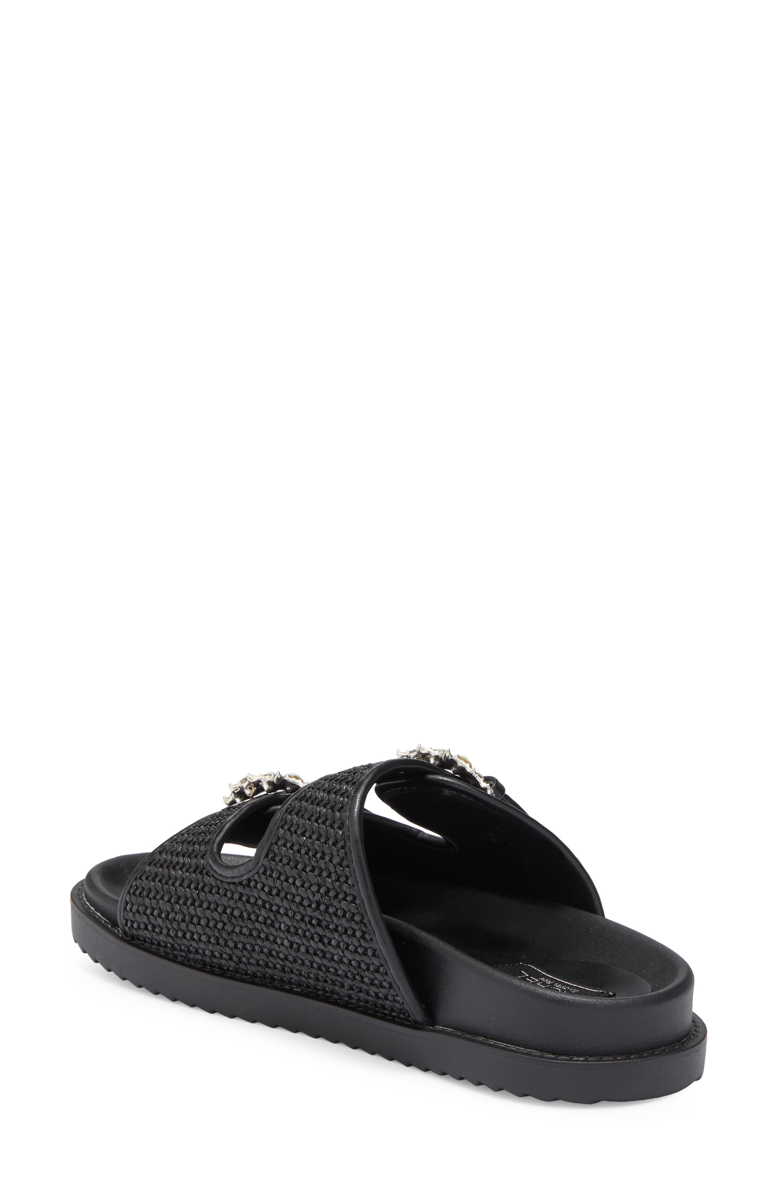 RACHEL Rachel Roy Matcha Crystal Strap Slide Sandal, Alternate, color, 