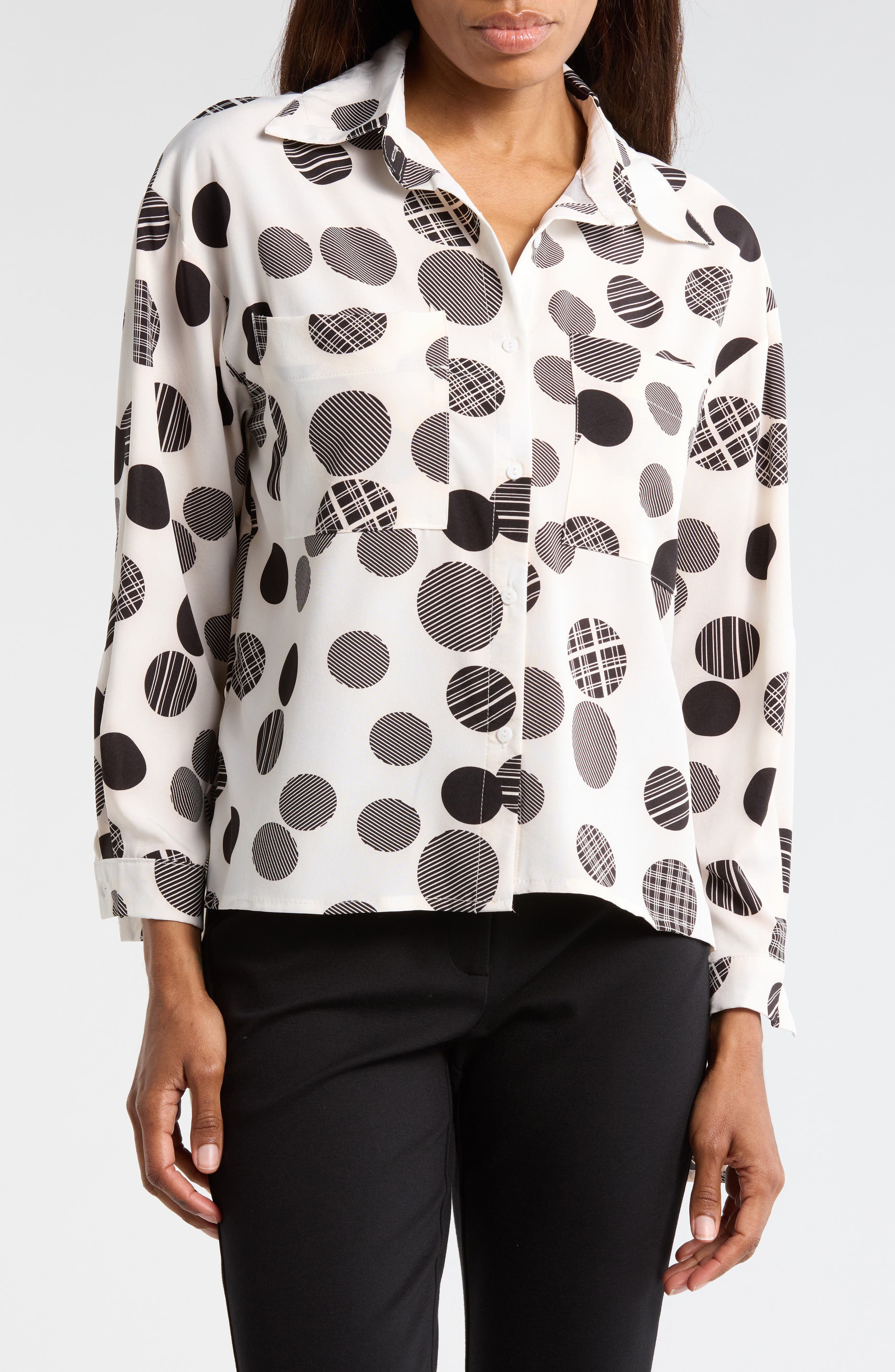 PATRIZIA LUCA Mix Dot Top