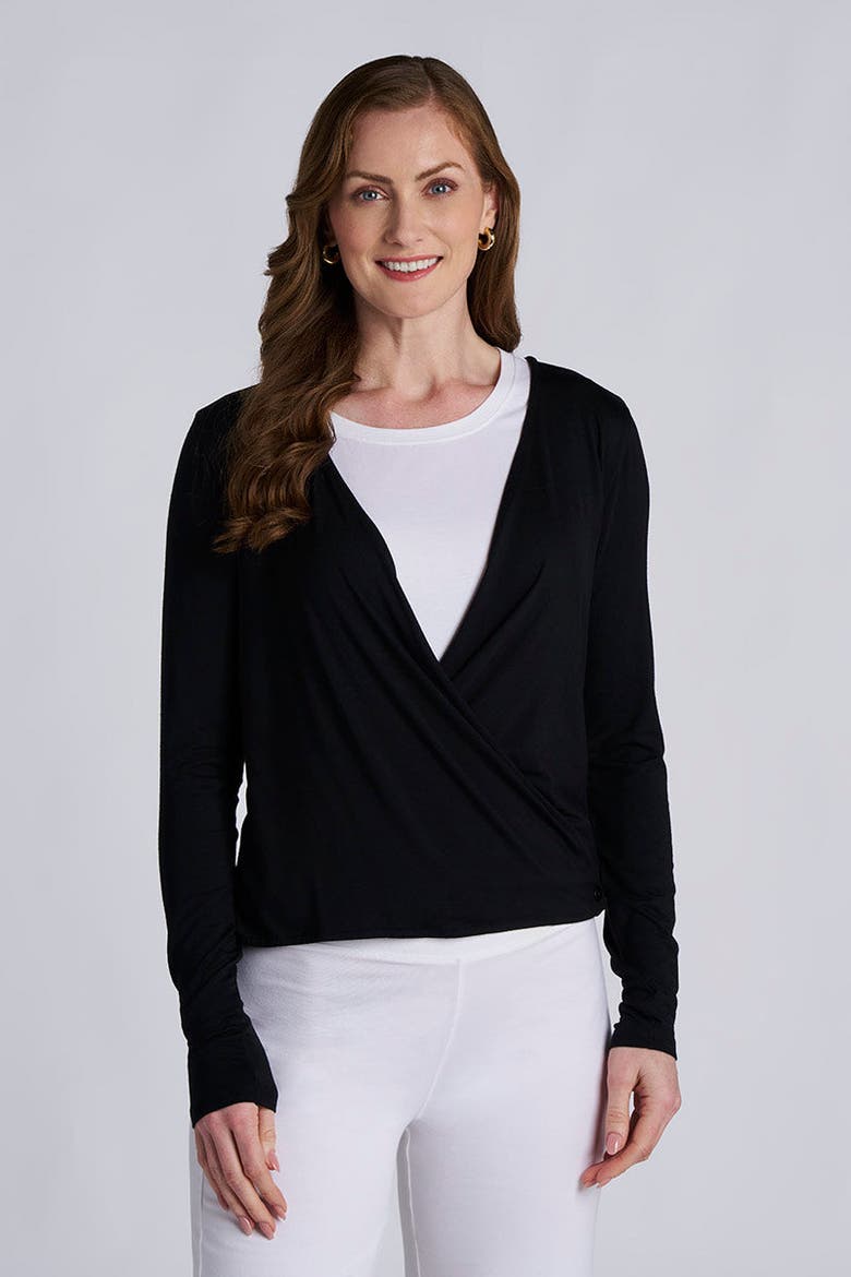 Women's Vrae Fashion Wrap, UPF 50+ Sun Protection, Alternate, color, Black