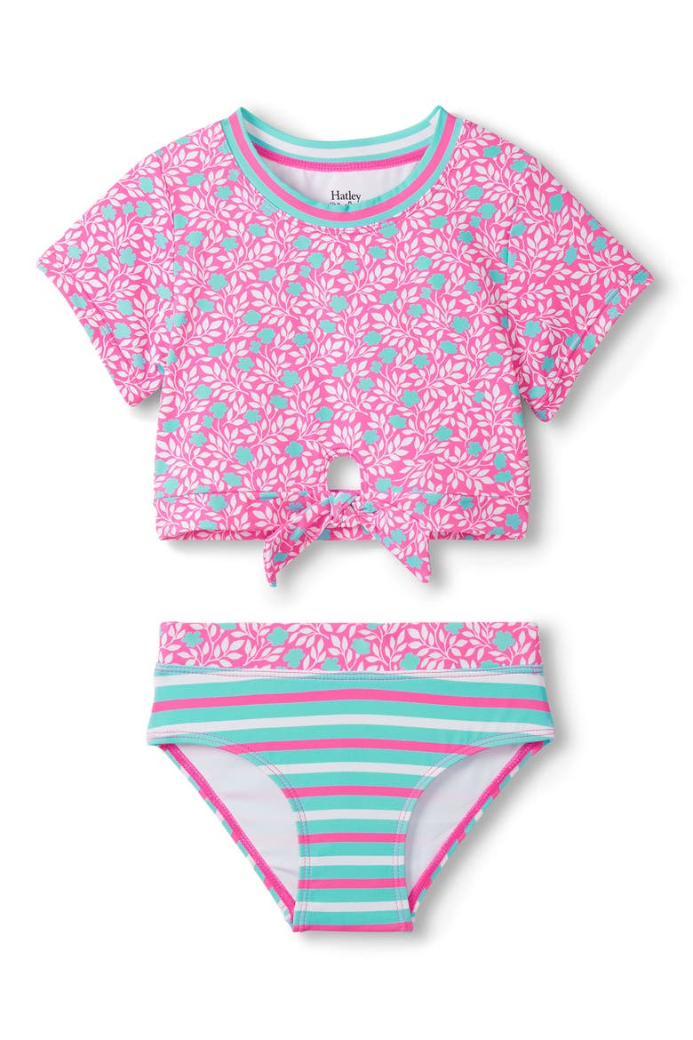 Kids' Mini Vines Two-Piece Swimsuit, Main, color, PINK