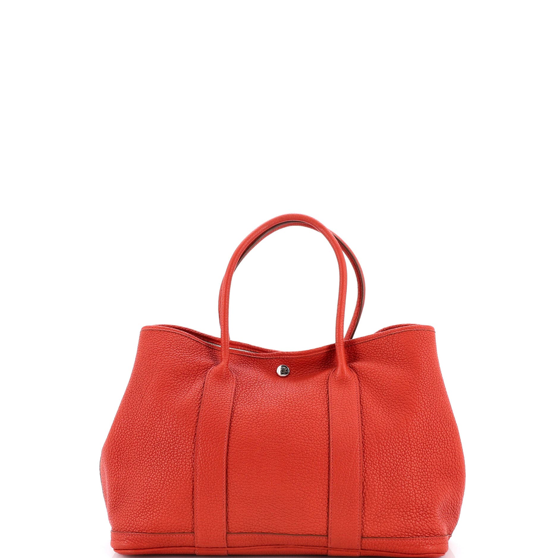 Pre-Owned Hermes Garden Party Tote Leather 36, Alternate, color, Rouge Duchesse