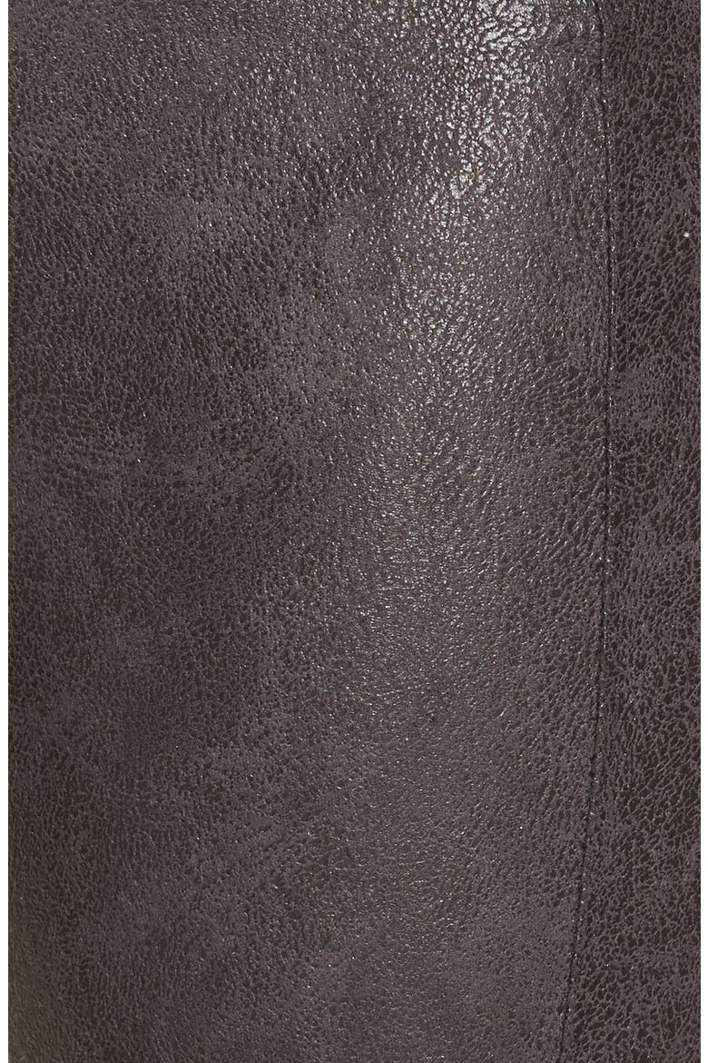 Lyssé Buffed Faux Suede Leggings, Alternate, color, BLACK