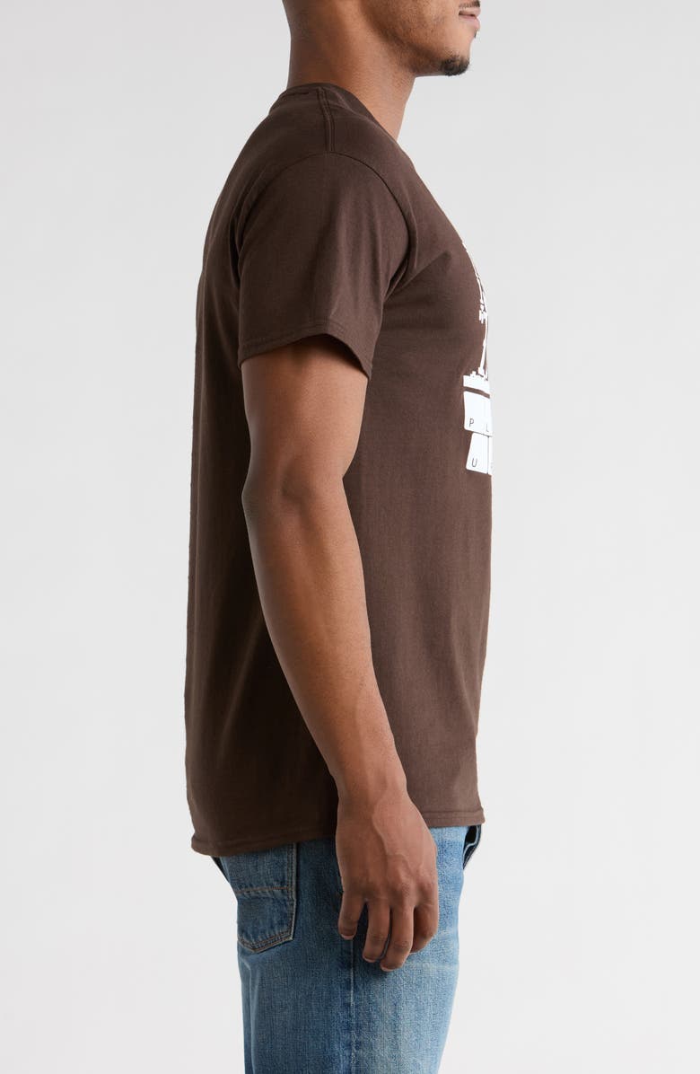 PLEASURES Keyboard Graphic T-Shirt, Alternate, color, Chocolate
