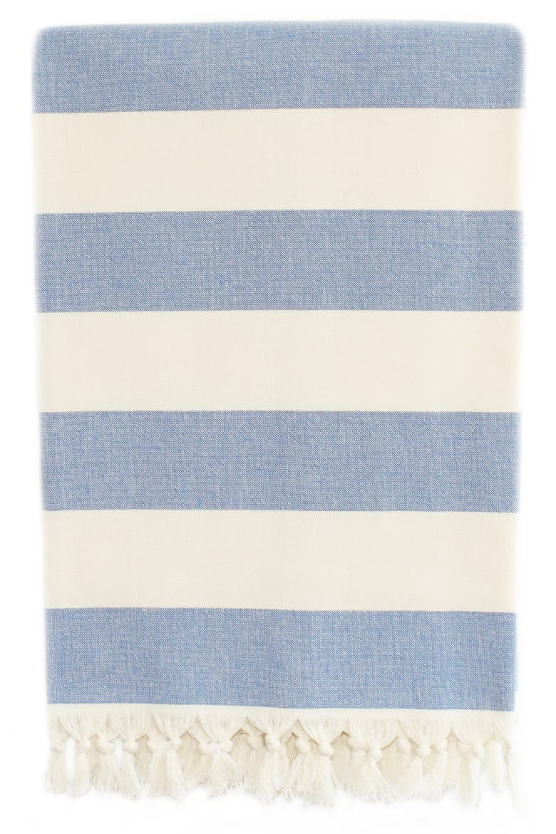 'Patara' Turkish Pestemal Towel, Alternate, color, ROYAL BLUE