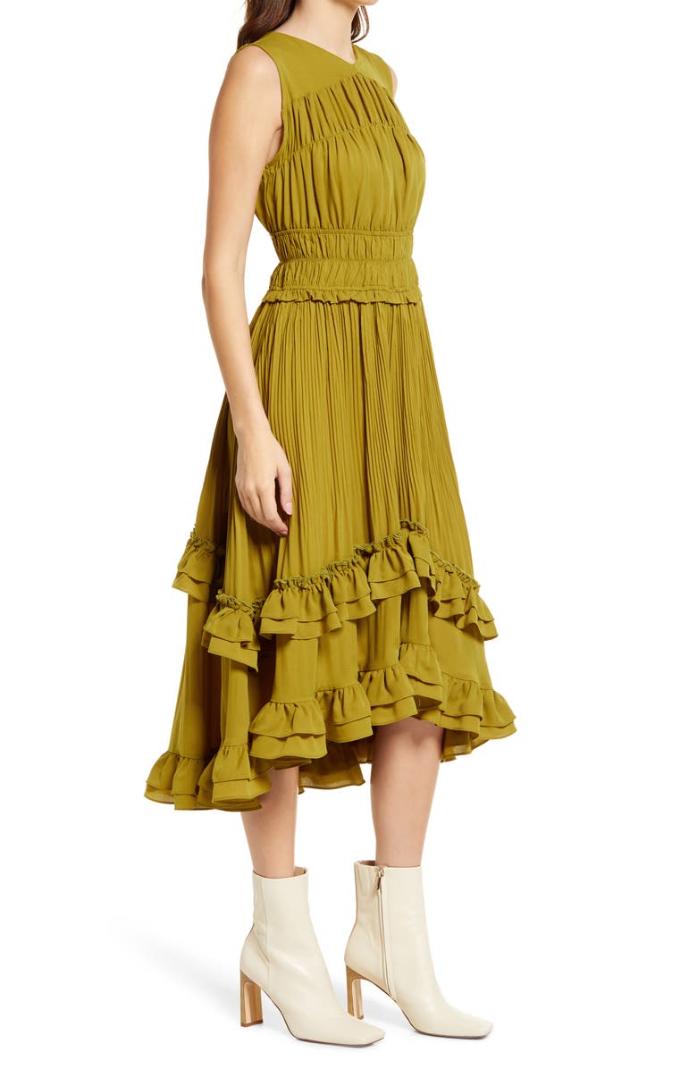 Amy Lynn Double Frill Sleeveless Dress, Alternate, color, 