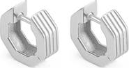 IVI Los Angeles Octagon Huggie Hoop Earrings