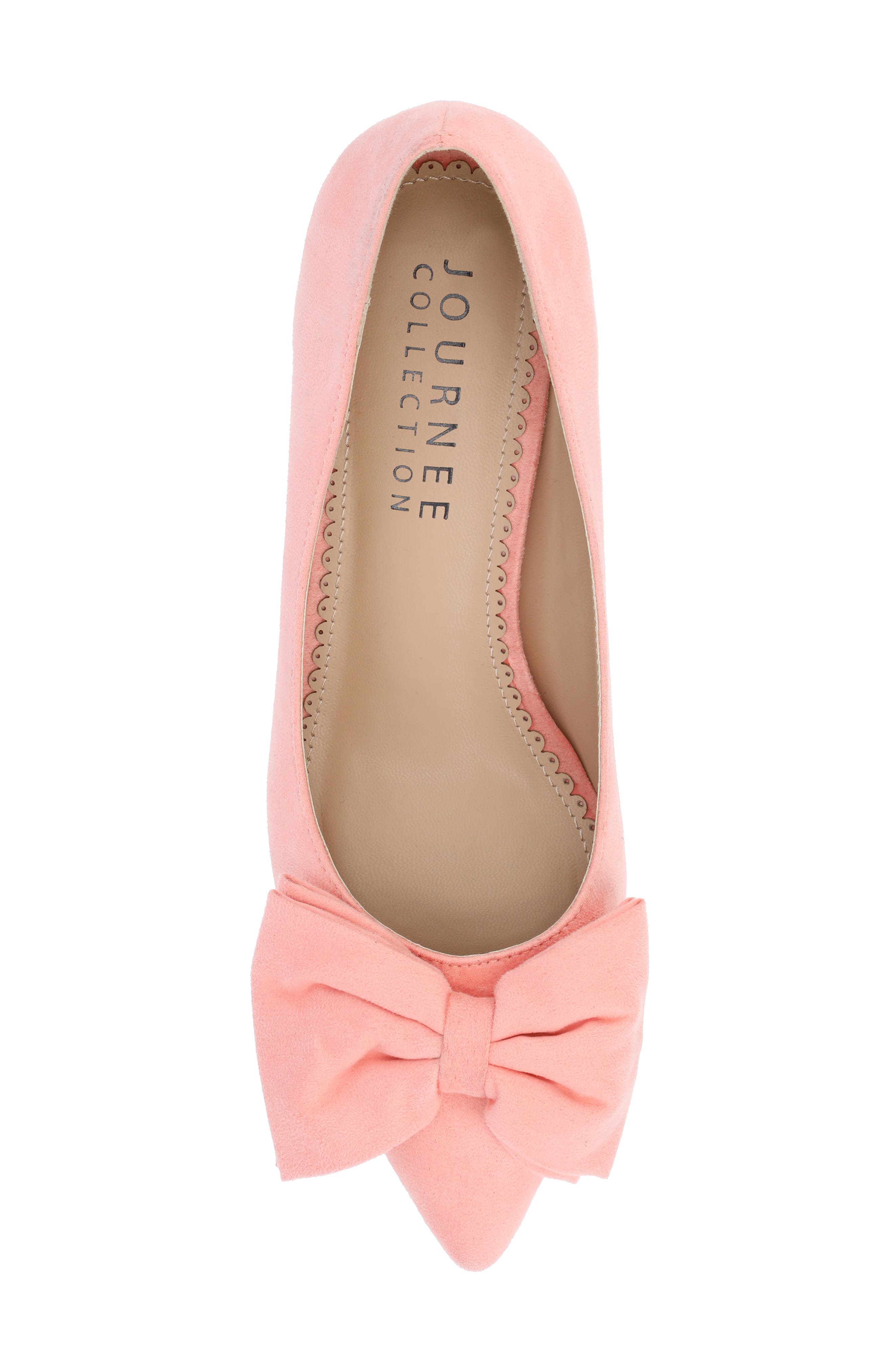 JOURNEE Orana Bow Kitten Heel Pump, Alternate, color, CORAL