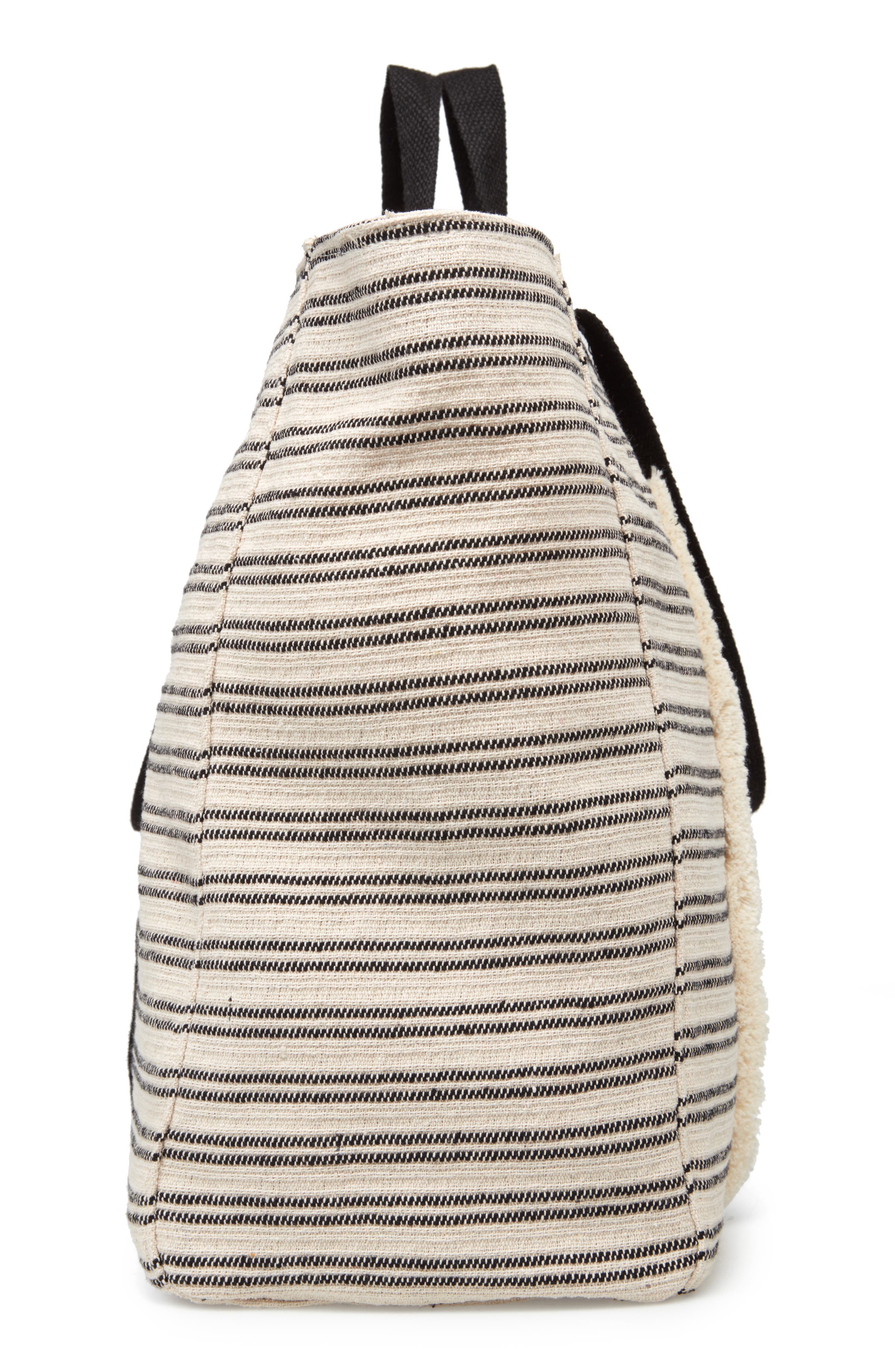 Violet Ray New York Stripe Canvas Weekend Bag, Alternate, color, 
