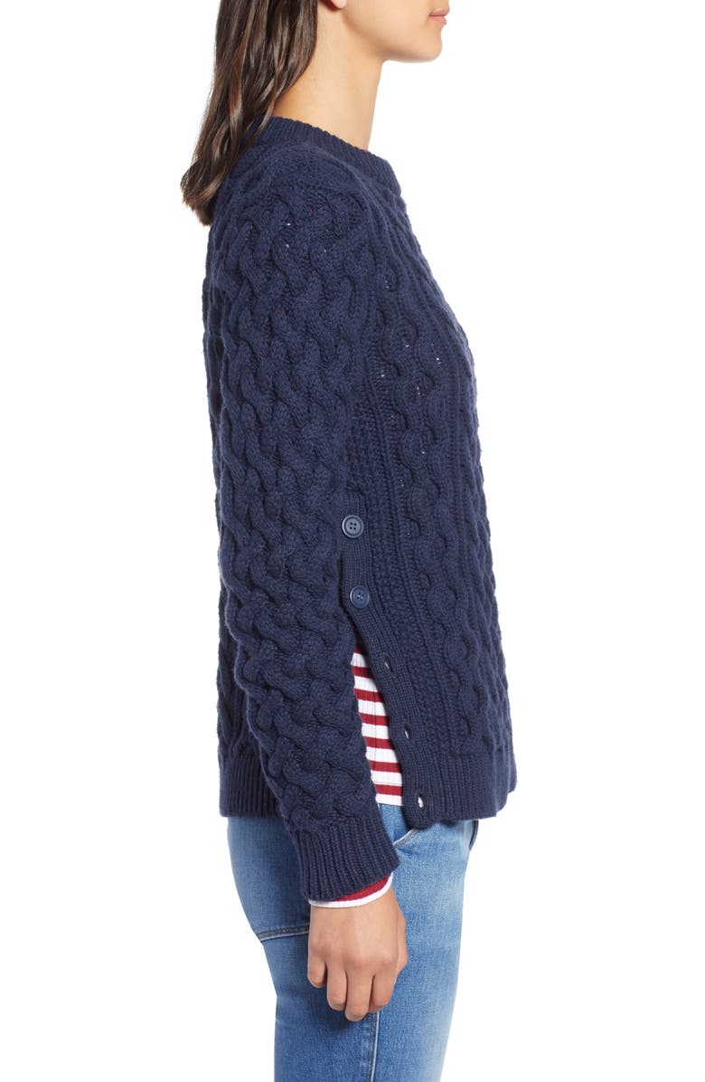 1901 Fisherwoman Crewneck Pullover Sweater, Alternate, color, 